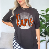 Rams Orange Baseball Halftone Digital Download