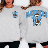 Rangers Columbia Blue Football Arched Team Bow Digital Download