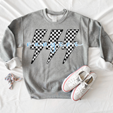 Rangers Retro Bolt Black & White Checker Teams Digital Download