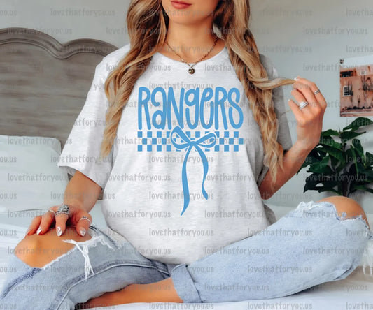 Rangers Simple Bow PNG Digital Download