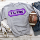 Ravens Retro Team Oval Digital Download