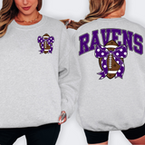Ravens Purple Football Arched Team Bow Digital Download