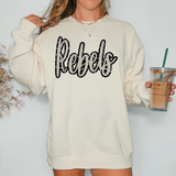 Rebels Crackle Cursive Teams Digital Download