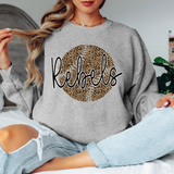 Rebels Leopard Baseball Black & White Digital Download