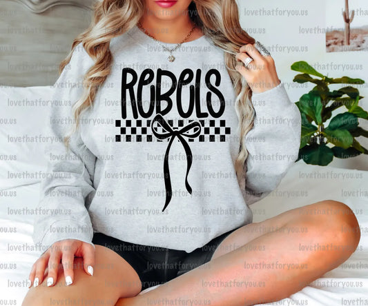 Rebels Simple Bow PNG Digital Download