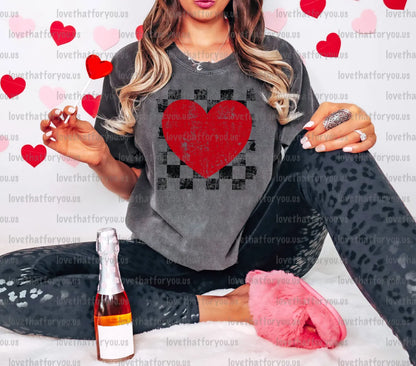 Red Black Heart Digital Download