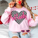 Red Hawks Valentine Checker Heart Digital Download