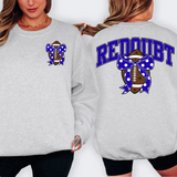 Redoubt Royal Blue Football Arched Team Bow Digital Download