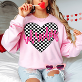 Red Raiders Valentine Checker Heart Digital Download