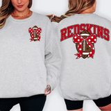Redskins Red Football Arched Team Bow Digital Download