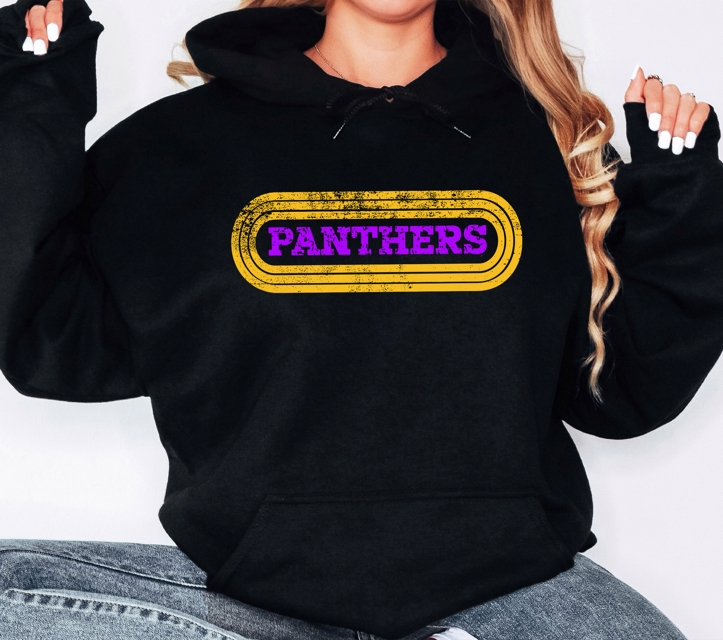 Panthers Retro Oval Digital Download