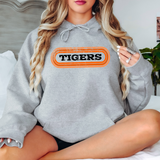 Retro Oval Tigers PNG Digital Download