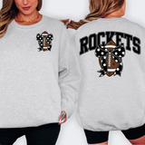 Rockets Black Football Arched Team Bow Digital Download