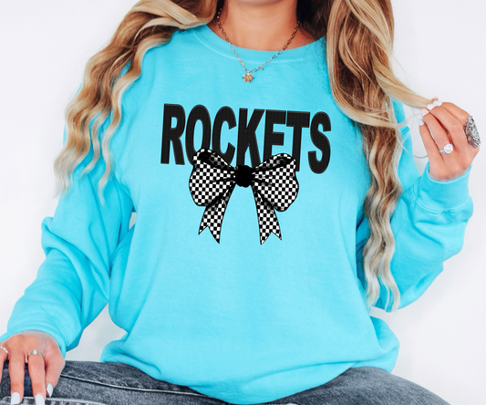 Rockets Coquette Checker Bow Digital Download