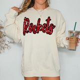 Rockets Crackle Cursive Teams Digital Download