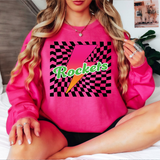 Rockets Checker Neon Bolt Digital Download