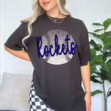 Rockets Royal Blue Baseball Halftone Digital Download