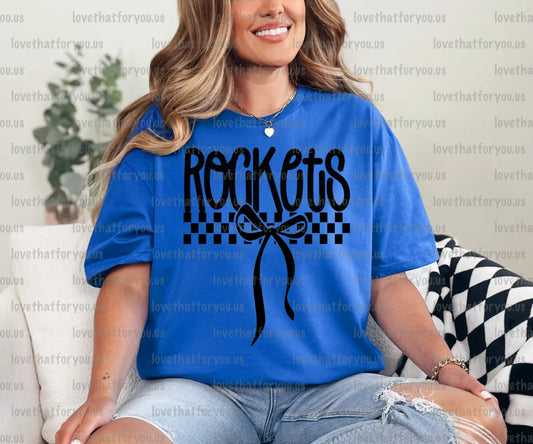 Rockets Simple Bow PNG Digital Download