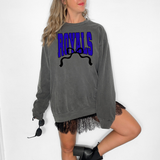 Royals Team Arch with Bow Royal Blue/Black Digital Download