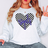 Royals Retro Checker Heart Digital Download