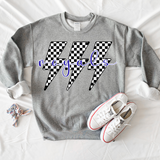 Royals Retro Bolt Black & White Checker Teams Digital Download