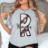 R Rams Baseball PNG Digital Download