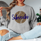 Sabercubs Leopard Baseball Royal Blue & Black Digital Download