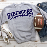 Sabercubs Navy Football Arched Digital Download