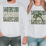Sabercubs Repeat Camo Green Bow Digital Download