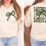 Sabercubs Repeat Camo Green Bow Digital Download