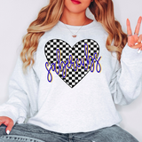 Sabercubs Retro Checker Heart Digital Download