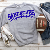 Sabercubs Royal Blue Football Arched Digital Download