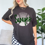 Savages Baseball Halftone Digital Download