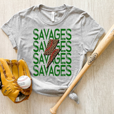 Savages Baseball Bolt Digital Download