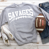 Savages White Football Arched Digital Download