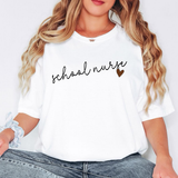 School Nurse Leopard Heart Slant Digital Download