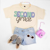 Second Grade Muted Color Back to School Digital Download