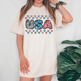 USA Faux Sequin Checker PNG Digital Download