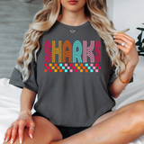 Retro Multicolor Sharks PNG Digital Download