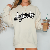 Skyhawks Crackle Cursive Teams Digital Download
