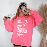 Sorry Can't Cheer Bye Mystery White Digital Download