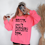 Sorry Can't Cricket Bye Mystery Black Digital Download
