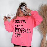 Sorry Can't Football Bye Mystery Black Digital Download