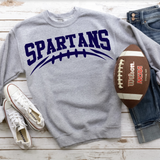 Spartans Navy Football Arched Digital Download