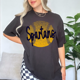 Spartans Navy Softball Halftone Digital Download