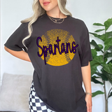 Spartans Purple Softball Halftone Digital Download