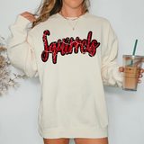 Squirrels Crackle Cursive Teams Digital Download