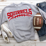Squirrels Red Football Arched Digital Download