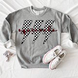 Squirrels Retro Bolt Black & White Checker Teams Digital Download