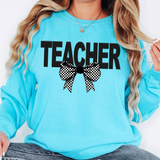 Teacher Coquette Checker Bow Digital Download